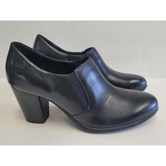 Shoes - B.Ø.C. Børn Concepts Slip On Loafer-Style Heels Black Leather‎ Size US 11 EU 43